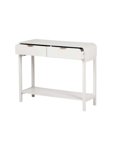 Mueble de entrada de madera en blanca