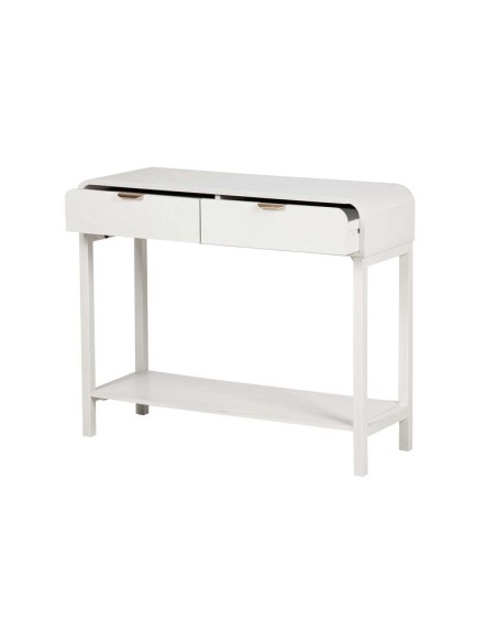Mueble de entrada de madera en blanca