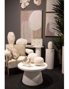 Cuadro abstracto en lienzo con moldura de madera 2