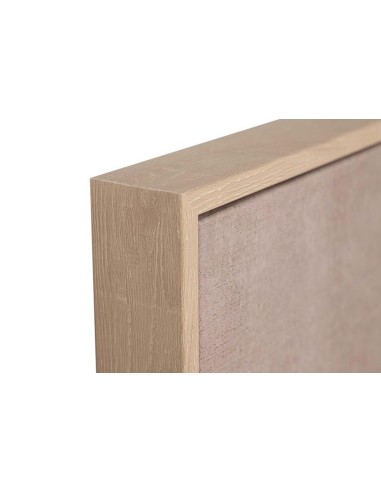 Cuadro abstracto en lienzo con moldura de madera