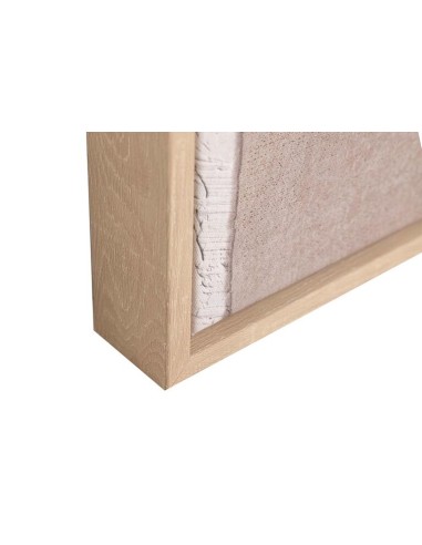 Cuadro abstracto pintado en lienzo con moldura