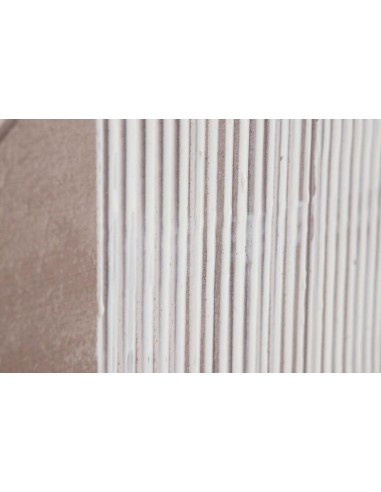 Cuadro abstracto pintado en lienzo con moldura