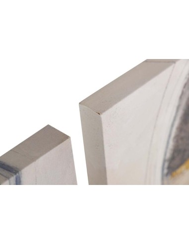 Cuadro abstracto en lienzo tonos azules