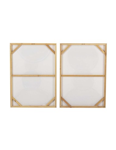 Cuadro abstracto en lienzo tonos azules