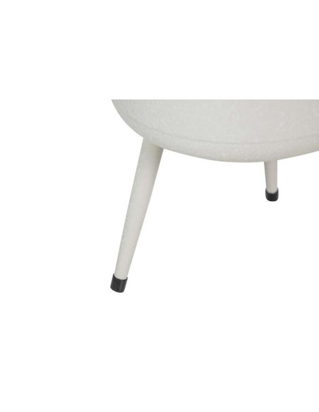 Macetero de metal blanco pequeño