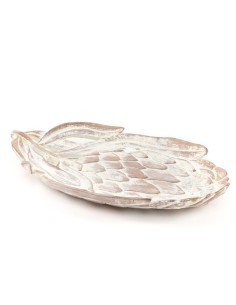 Bandeja de resina forma hoja grande