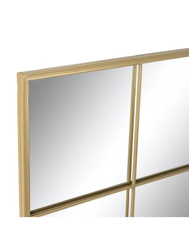 Espejo de Metal Dorado Ventana