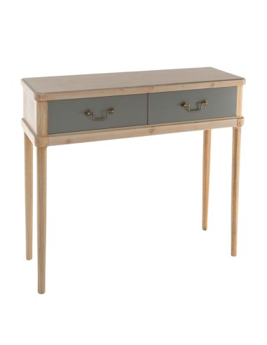 Mueble de entrada en madera 2 cajones