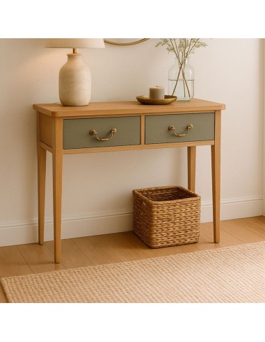 Mueble de entrada en madera 2 cajones