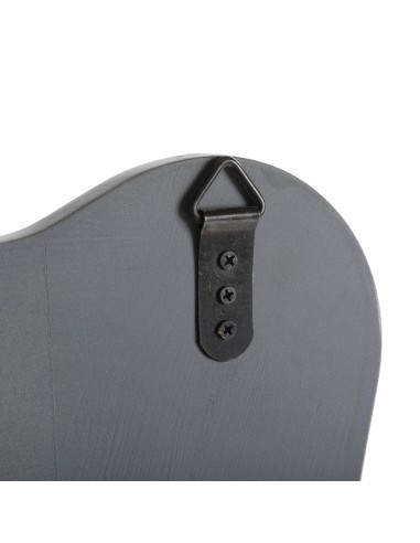 Espejo de madera plateado