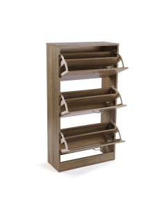 Zapatero 3 cajones marrón 2