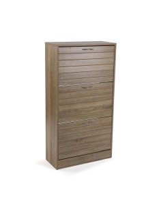 Zapatero 3 cajones marrón