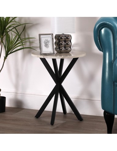 Lampara de cerámica en plata metalizada con...