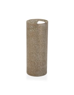 Paragüero metálico dorado envejecido