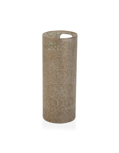 Paragüero metálico dorado envejecido