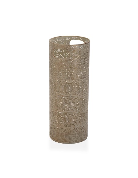 Paragüero metálico dorado envejecido