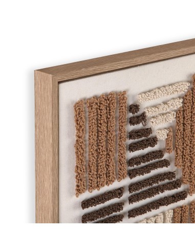 Cuadro con diseño en tela enmarcado