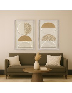 Cuadro de relieve diseño enmarcado 2