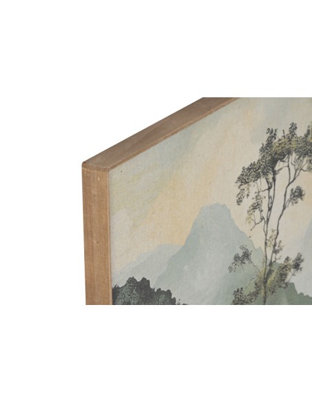 Cuadro de lino con palmeras