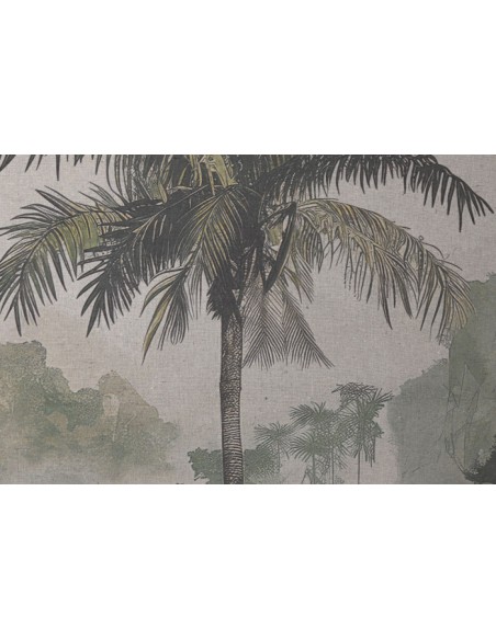 Cuadro de lino con palmeras