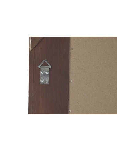 Espejo de madera en blanco