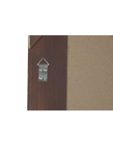 Espejo de madera en blanco