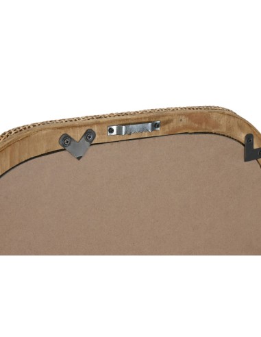 Espejo de ratán natural