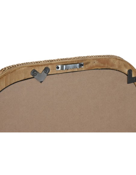 Espejo de ratán natural