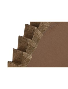 Espejo redondo de mango natural 2