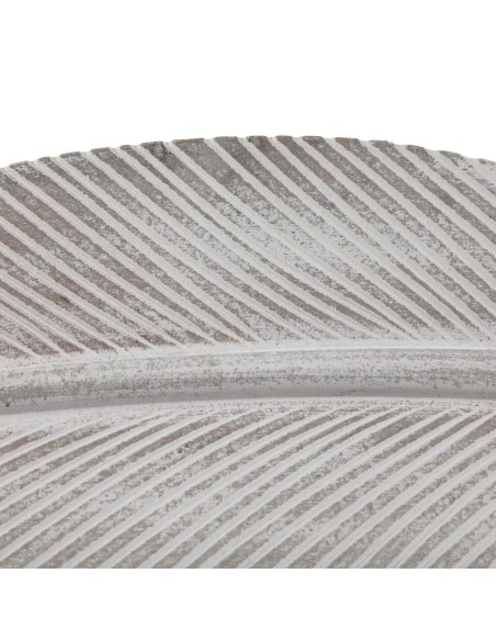 Bandeja de madera hoja blanca