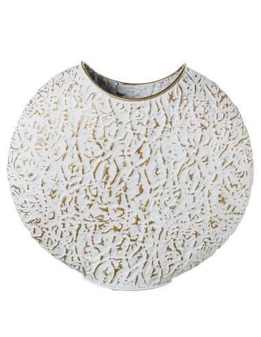 Jarrón metal grande oro