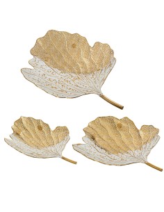 Juego 2 bandejas de hojas metal