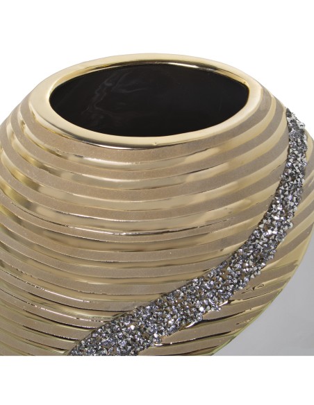 Jarrón blanco Champagne Brillos