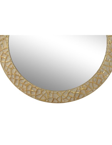 Espejo Metálico Oro 78cm