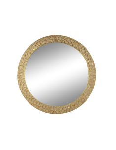 Espejo Metálico Oro 78cm