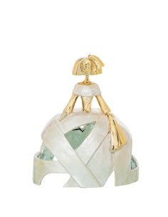 Figura Menina Nácar-Oro 29cm