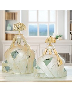 Figura Menina Nácar-Oro 29cm 2