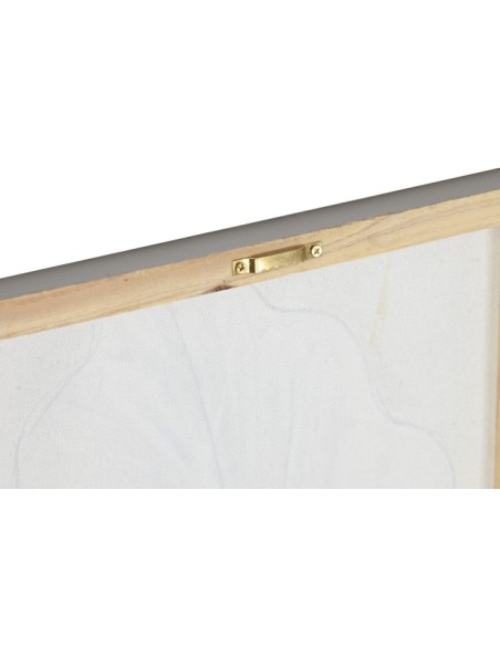 Cuadro en lienzo de flor dorada