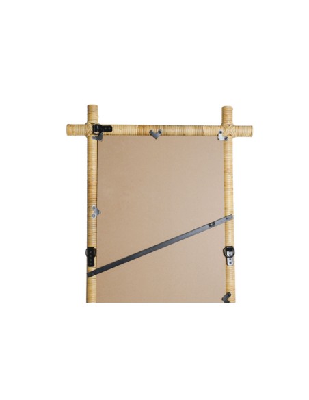 Espejo de vestidor en ratán  natural