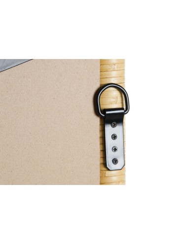 Espejo de vestidor en ratán  natural