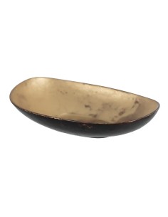 Bandeja cristal dorada con betas