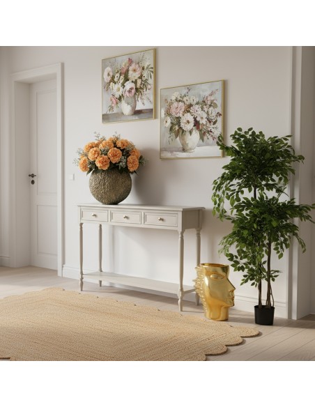 Cuadro en lienzo de jarrones con marco