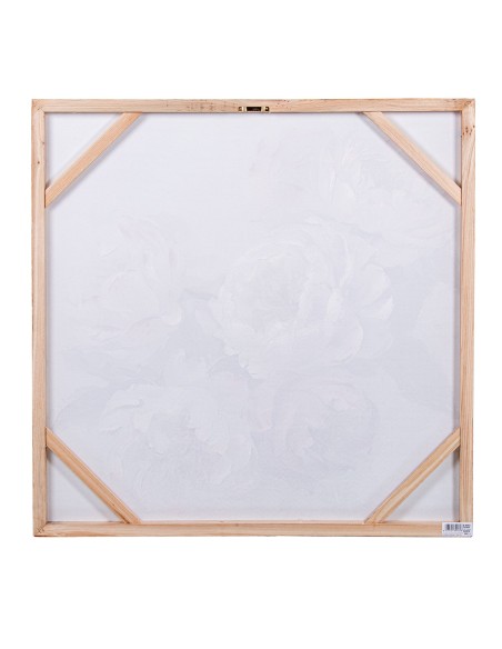 Cuadro en lienzo de flores con bastidor