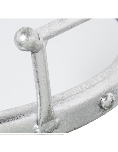 Juego 2 bandejas de metal en plata