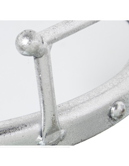 Juego 2 bandejas de metal en plata