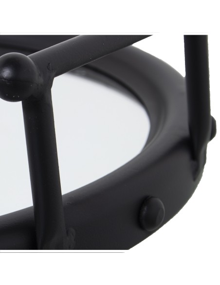 Juego 2 bandejas de metal negras