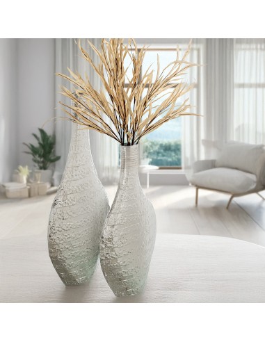 Jarrón de aluminio pequeño en plata