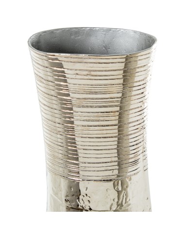 Jarrón de aluminio pequeño en plata