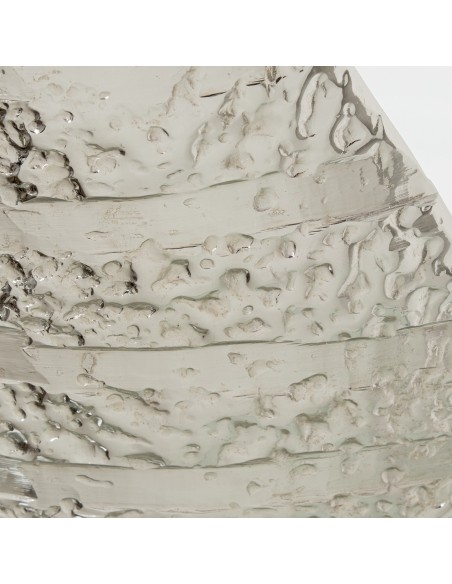 Jarrón de aluminio pequeño en plata