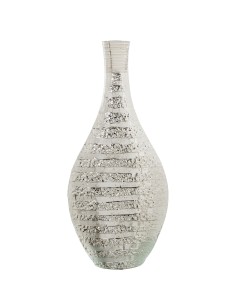 Jarrón de aluminio grande en color plata